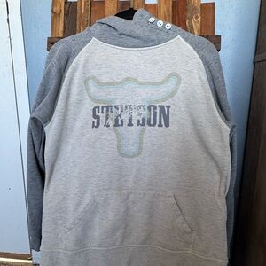 Stetson Gray & White Hoodie